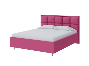 Двуспальная кровать Chessy 160х200, Рогожка (Savana Berry (фиолетовый)) в Перми