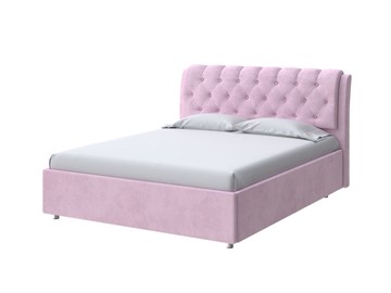 Кровать спальная Chester 180х200, Велюр (Teddy Розовый фламинго) в Перми