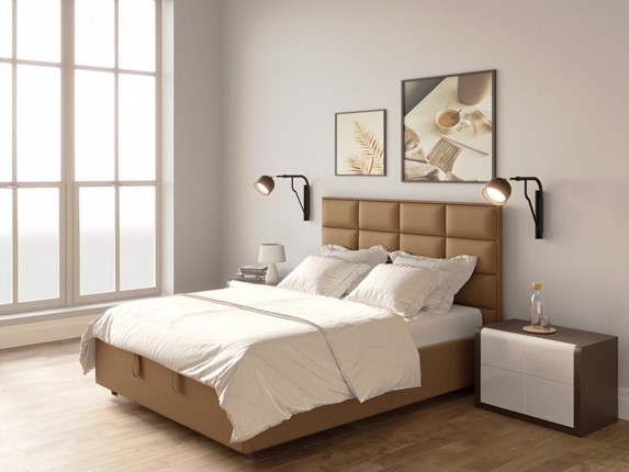 Кровать спальная Chocolate 1600х2000 с подъёмным механизмом в Перми - изображение