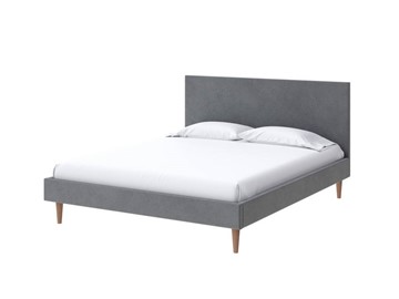 Кровать в спальню Claro 160х200, Велюр (Monopoly Британский серый (996)) в Перми - предосмотр