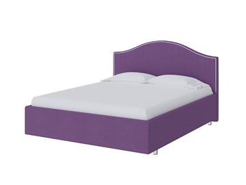 Кровать в спальню Classic 160х200, Велюр (Forest 741 Светло-фиолетовый) в Перми