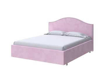 Двуспальная кровать Classic 160х200, Велюр (Teddy Розовый фламинго) в Перми