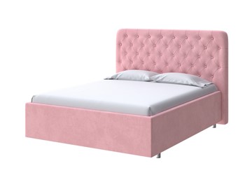 Кровать с мягкой спинкой Classic Large 160х200, Велюр (Casa Жемчужно-розовый) в Соликамске