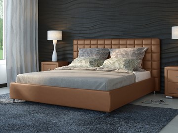 Кровать спальная Corso-3 160х200, Экокожа (Бронзовый перламутр) в Перми
