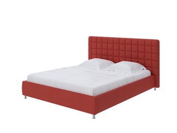 Кровать спальная Corso-3 160х200, Велюр (Forest 13 Красный) в Перми
