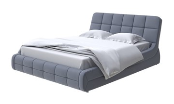 Кровать 2-спальная Corso-6 140x200, Экокожа (Темно-синий) в Перми - предосмотр