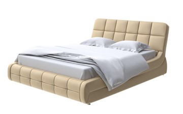 Кровать двуспальная Corso-6 140x200, Экокожа (Золотой перламутр) в Перми - предосмотр
