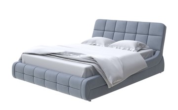 Кровать 2-спальная Corso-6 140x200, Микрофибра (Diva Светло-серый) в Перми - предосмотр