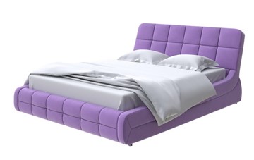 Кровать спальная Corso-6 140x200, Велюр (Forest 741 Светло-фиолетовый) в Перми