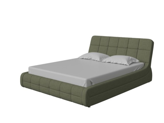 Кровать Corso-6 140x200, Искусственная шерсть (Лама Авокадо) в Перми - изображение