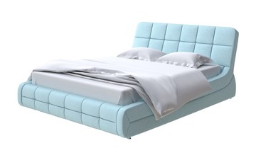 Кровать Corso-6 140x200, Велюр (Scandi Cotton 20 Голубой Лед) в Перми