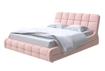 Кровать в спальню Corso-6 140x200, Велюр (Ultra Розовый мусс) в Перми