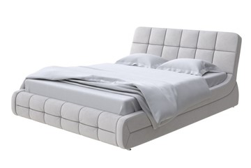 Двуспальная кровать Corso-6 140x200, Велюр (Ultra Серый камень) в Перми