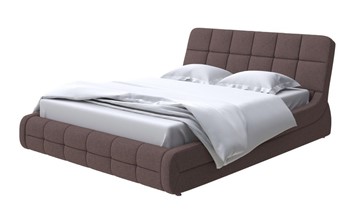 Кровать спальная Corso-6 160х200, Искусственная шерсть (Лама Шоколад) в Перми