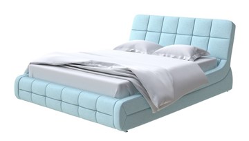 Кровать Corso-6 160х200, Велюр (Scandi Cotton 20 Голубой Лед) в Перми