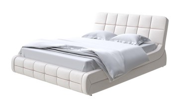 Кровать 2-спальная Corso-6 160х200, Велюр (Scandi Cotton 3 Лён) в Перми