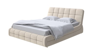 Кровать 2-спальная Corso-6 160х200, Велюр (Ultra Песочный) в Перми