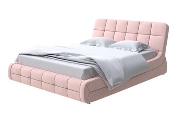 Кровать спальная Corso-6 180х200, Велюр (Ultra Розовый мусс) в Перми