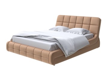 Кровать спальная Corso-6 200х200, Экокожа (Бронзовый перламутр) в Перми