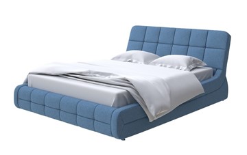 Кровать 2-спальная Corso-6 200х200, Искусственная шерсть (Лама Индиго) в Перми