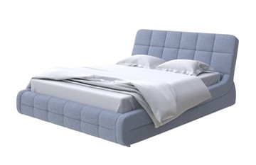 Спальная кровать Corso-6 200х200, Рогожка (Firmino Голубой лед) в Перми - предосмотр