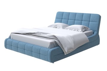 Спальная кровать Corso-6 200х200, Шенилл (Piano 14 Королевский синий) в Перми - предосмотр