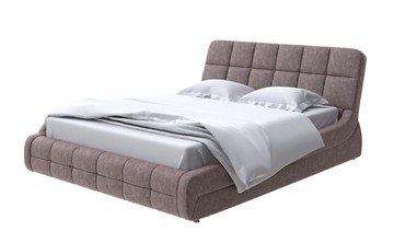 Спальная кровать Corso-6 200х200, Велюр (Gratta 8 Брауни) в Перми