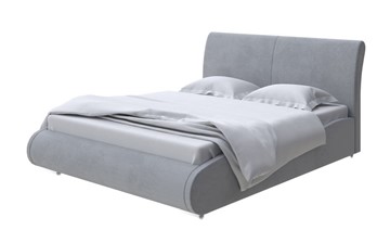 Двуспальная кровать Corso-8 200x200, Велюр (Ultra Осенний туман) в Перми
