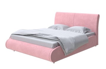 Кровать 2-х спальная Corso-8 Lite 140x200, Велюр (Casa Жемчужно-розовый) в Перми