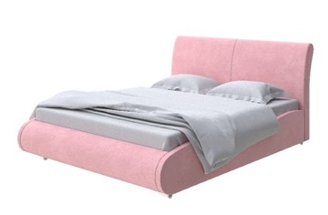 Кровать 2-х спальная Corso-8 Lite 160х200, Велюр (Casa Жемчужно-розовый) в Перми