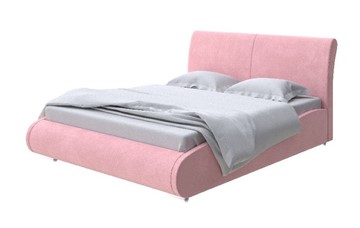 Кровать 2-спальная Corso-8 Lite 200x200, Велюр (Casa Жемчужно-розовый) в Перми