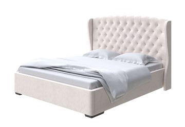 Кровать 2-спальная Dario Grace Lite 160x200, Микровелюр (Manhattan Цветочный белый) в Перми
