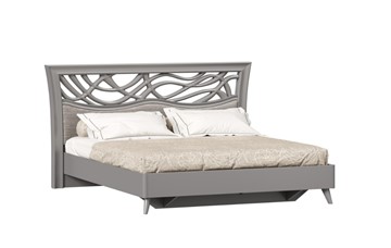 Двуспальная кровать Джулия 1800 с кроватным основанием, Оникс Серый в Перми