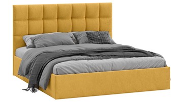 Кровать Эмбер тип 1 (Микровелюр Wellmart Yellow) в Березниках