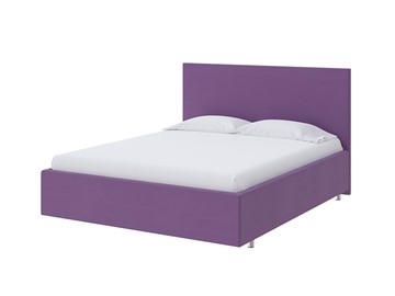 Двуспальная кровать Flat 160х200, Велюр (Forest 741 Светло-фиолетовый) в Перми