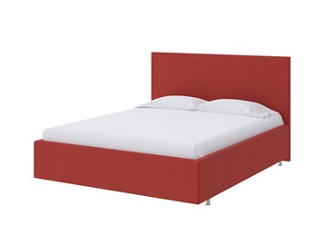 Кровать Flat 200х200, Велюр (Forest 13 Красный) в Березниках