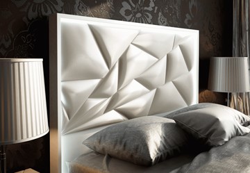 Кровать 2-спальная FRANCO KIU 1242 с LED подсветкой изголовья (180х200) в Кунгуре - предосмотр 9