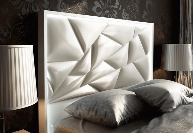 Кровать 2-спальная FRANCO KIU 1242 с LED подсветкой изголовья (180х200) в Кунгуре - изображение 9