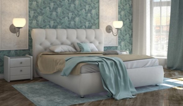Кровать спальная Gondola 100 с ортопедической решеткой 160х190 в Перми - изображение