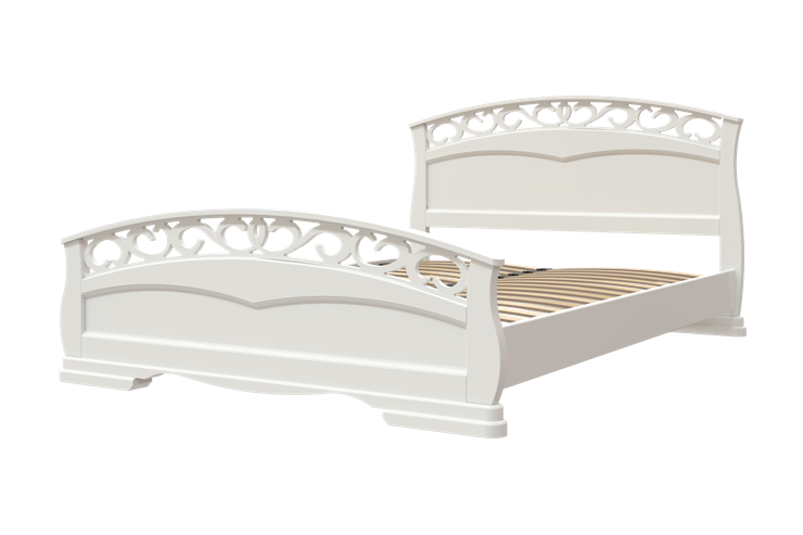 Кровать двуспальная Грация-1 (Белый Античный) 160х200 в Перми - изображение 2