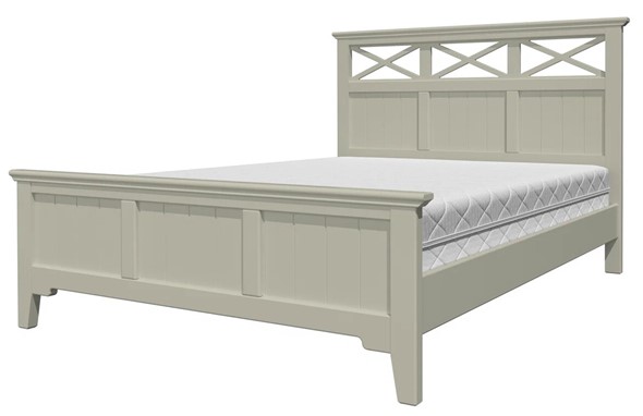 Кровать двуспальная Грация-5 с фисташковым карнизом (Фисташковый) 160х200 в Перми - изображение