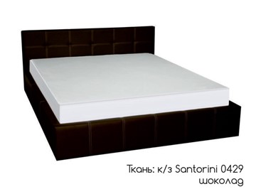 Двуспальная кровать Грета 160х200 (шоколад) без основания в Перми