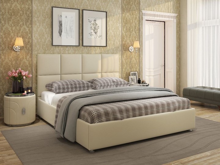 Кровать двуспальная Jaklin размер 160*200 с основанием в Перми - изображение 2