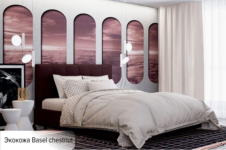 Двуспальная кровать Капри 180х200 (с основанием) в Перми - изображение 5