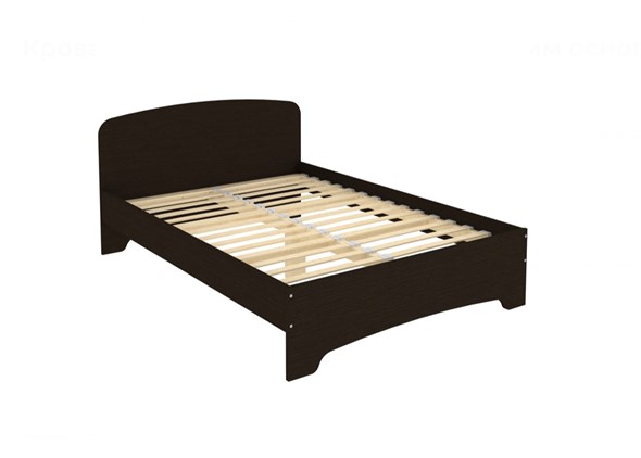 Кровать KМ14 с основанием, цвет Венге в Перми - изображение