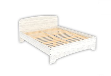 Кровать 2-спальная KМ16 с основанием, цвет Арктика в Соликамске