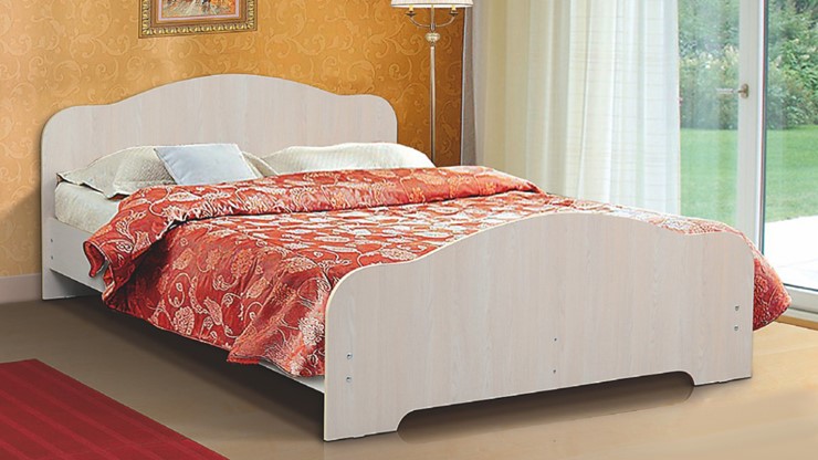 Спальная кровать ЛДСП 1600х200 в Перми - изображение 1