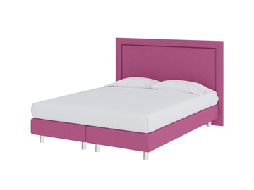 Спальная кровать London Boxspring Elite 160х200, Рогожка (Savana Berry (фиолетовый)) в Соликамске