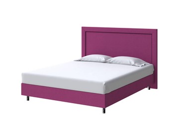 Двуспальная кровать London Boxspring Standart 180х200, Рогожка (Savana Berry (фиолетовый)) в Перми - предосмотр