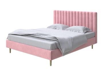 Кровать 2-спальная Madison lite 140x200, Велюр (Casa Жемчужно-розовый) в Перми
